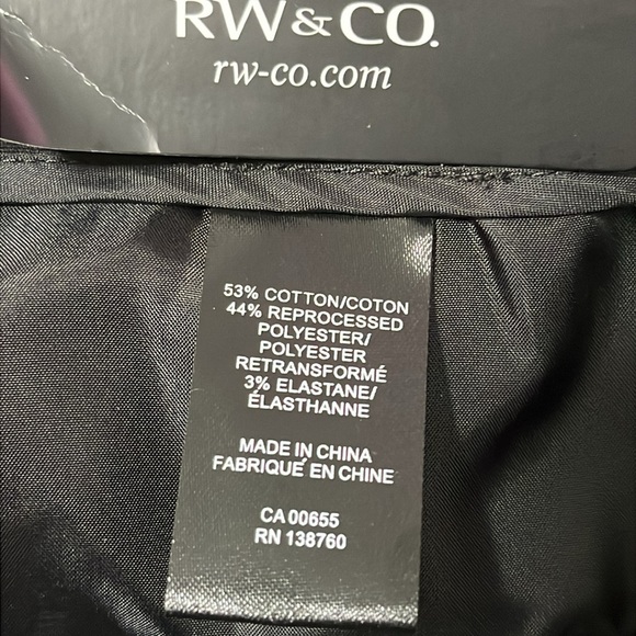 RW&CO Curvy Fit Mid Rise Slim Leg Ankle Length Pant - Picture 12 of 14